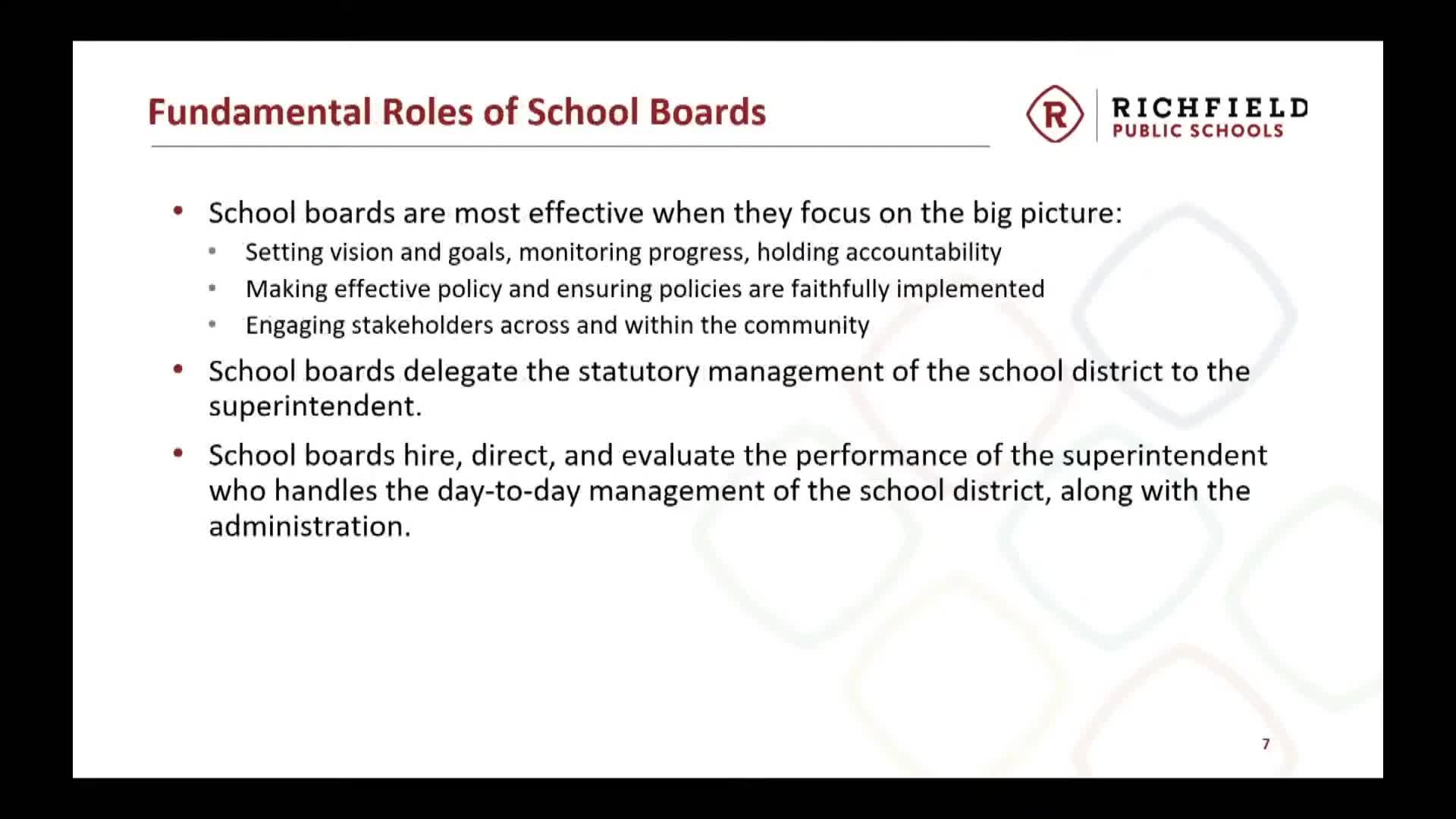 School boards urged to prioritize big picture for effectiveness