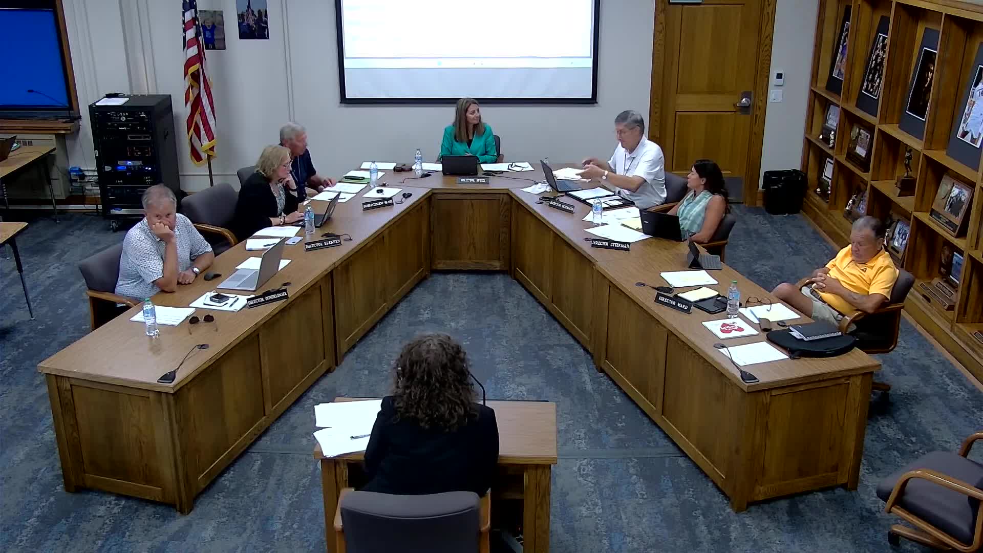 Marcy clarifies enrollment projections and building capacities during school board meeting