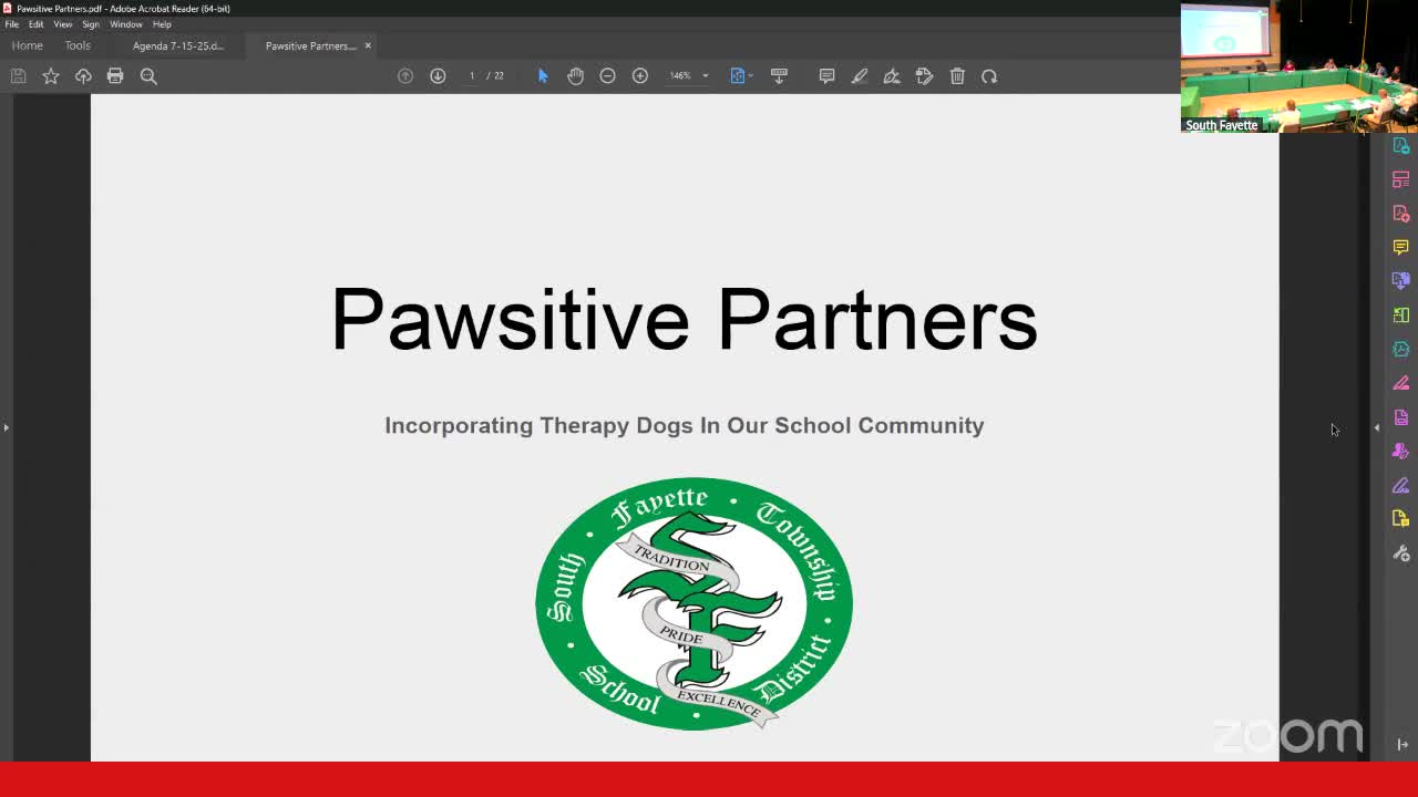 Dr. Oliver introduces therapy dog program Positive Partners for schools