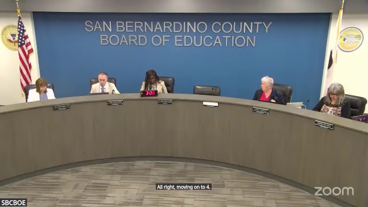 San Bernardino County Board of Education approves minutes amid public concerns on accuracy