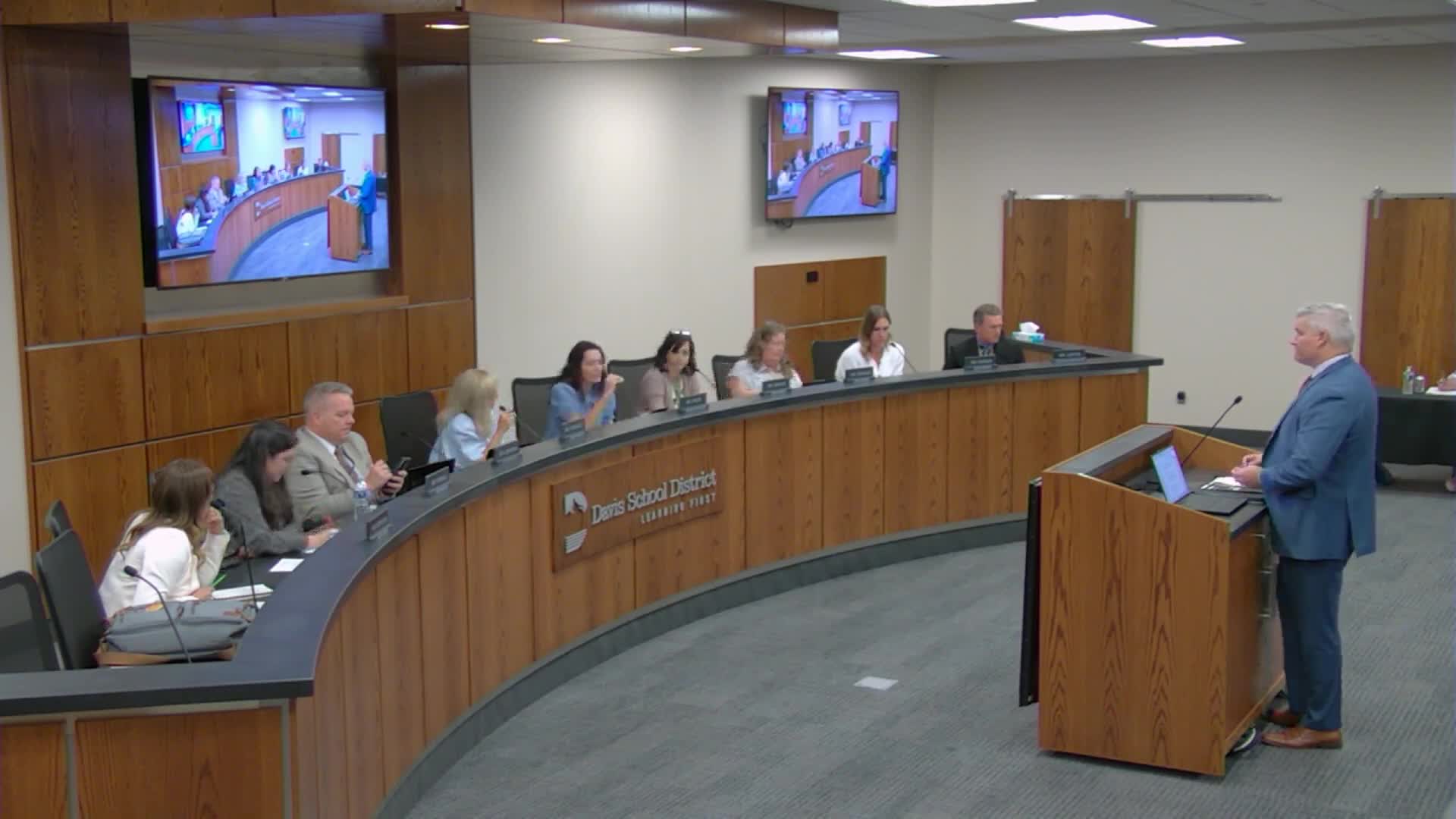 Davis School Board discusses cell phone policy and community feedback strategies