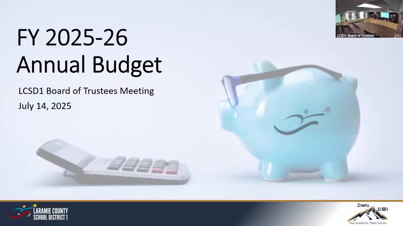 School district outlines budget framework for upcoming fiscal year