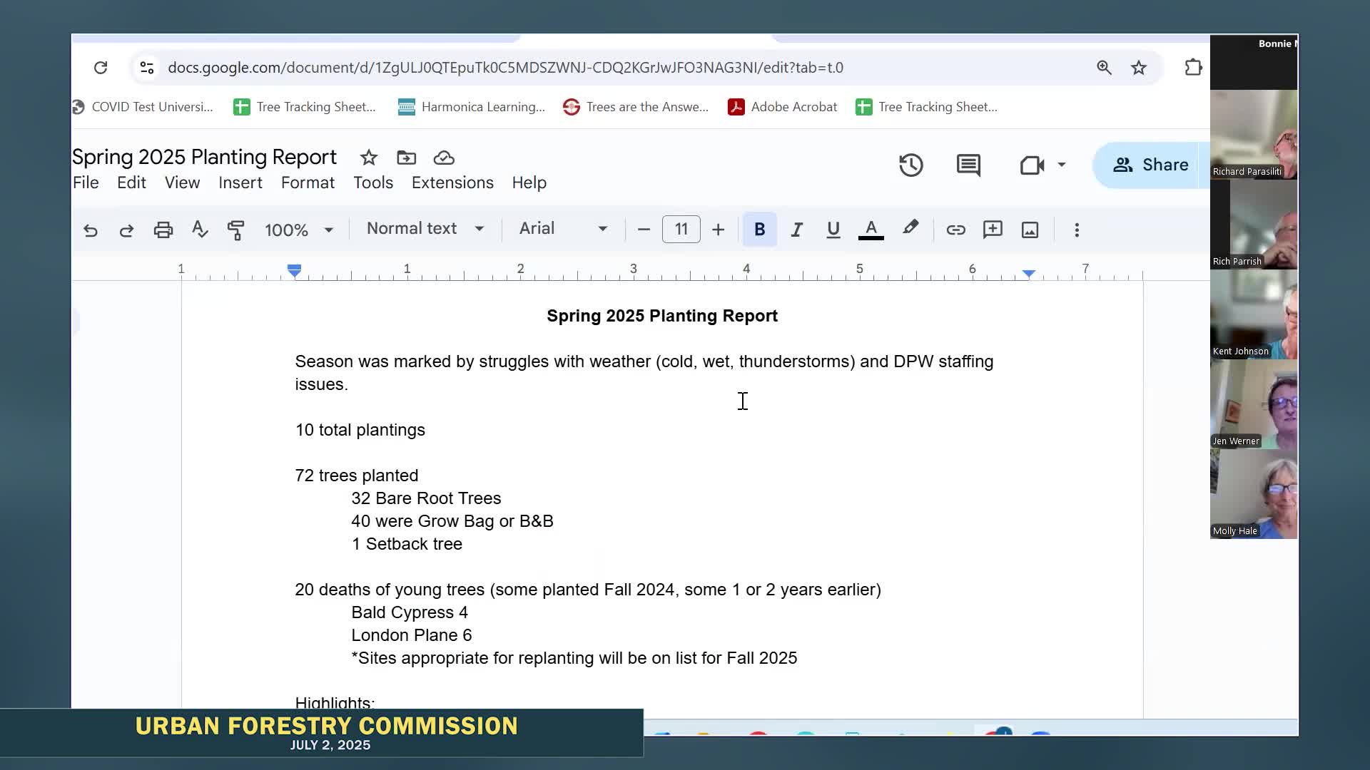 City Planting Initiative Plants 72 Trees Amid Staffing Challenges and Drought Issues