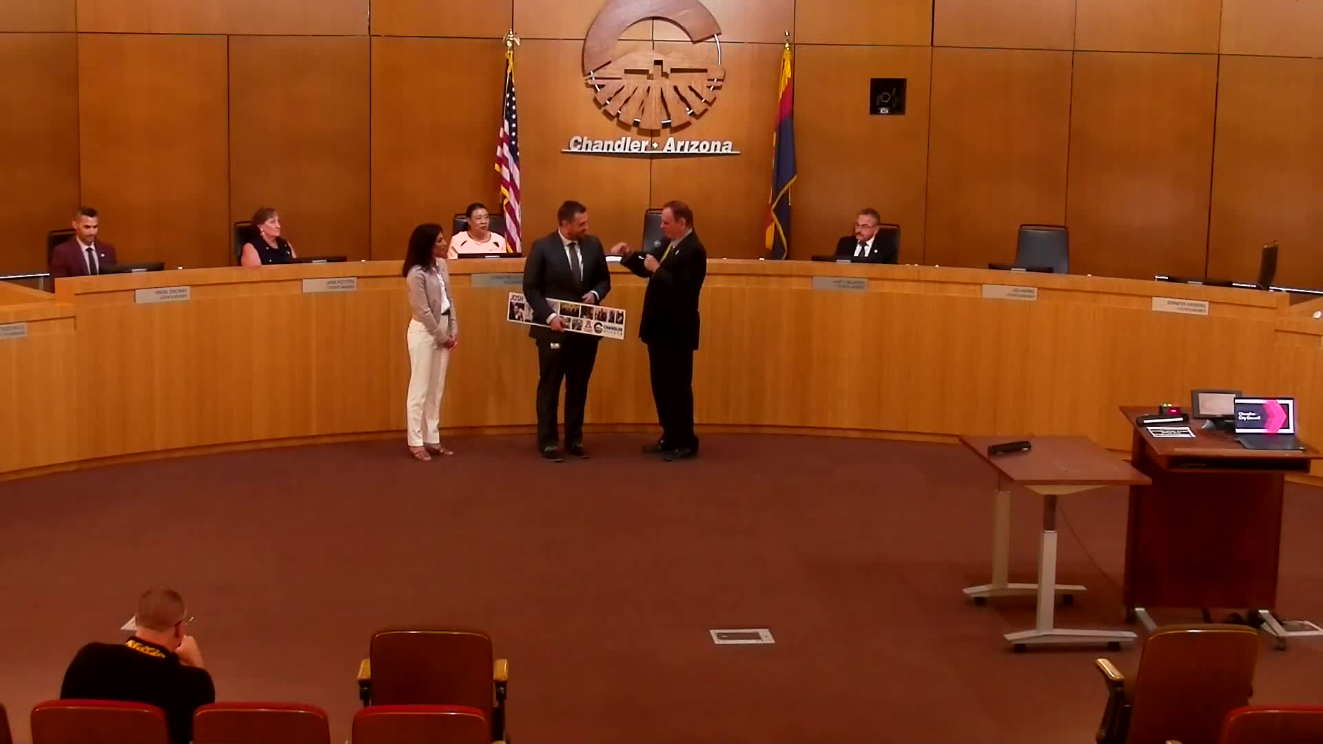 Chandler City Council honors Josh for impactful service as city manager