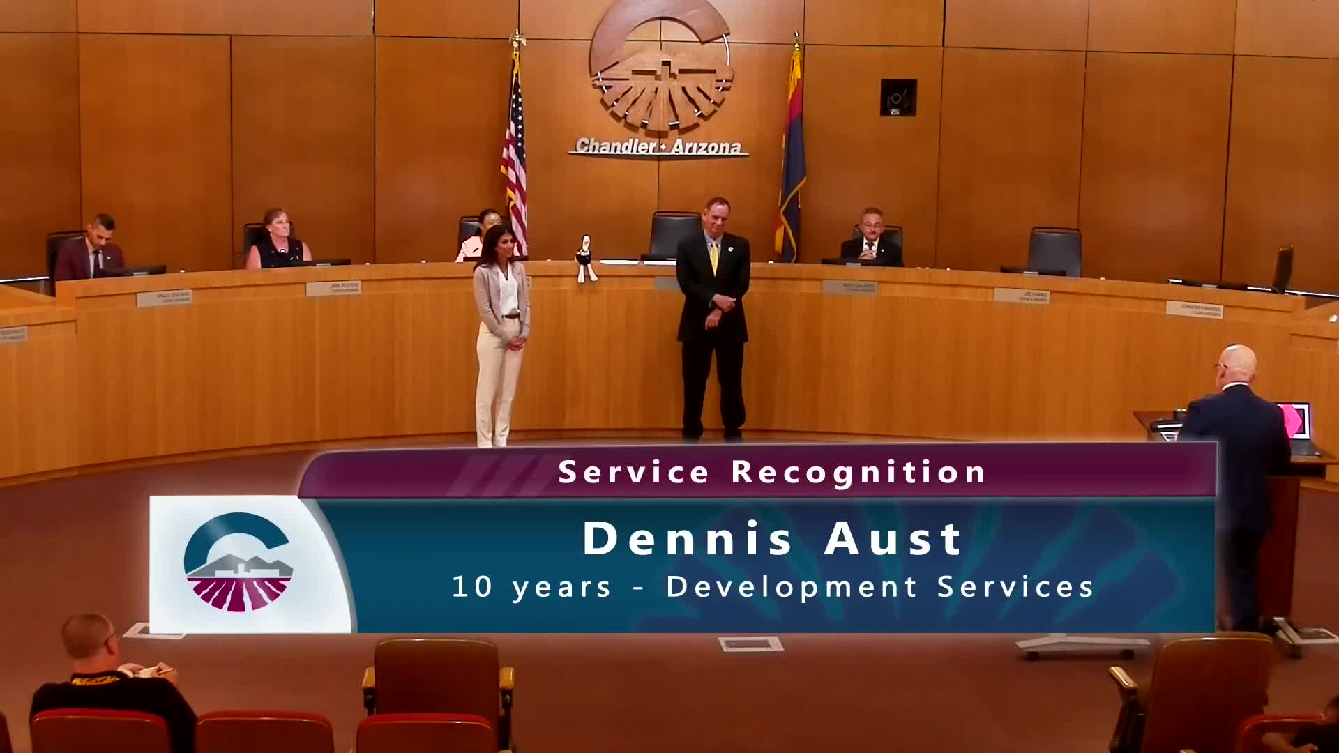 Dennis Oust celebrates 10 years of service as Chandler's telecommunications manager