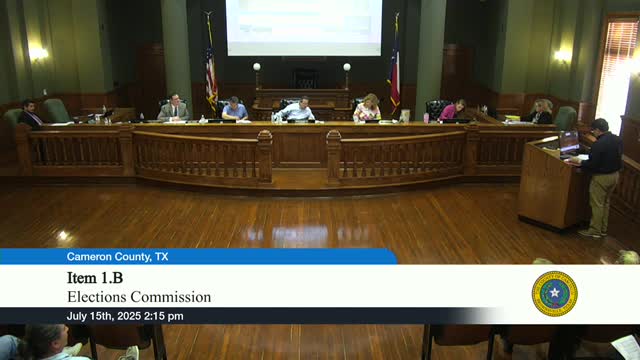 Cameron County Reviews House Bill 3909 Curbside Voting Changes and Election Procedures