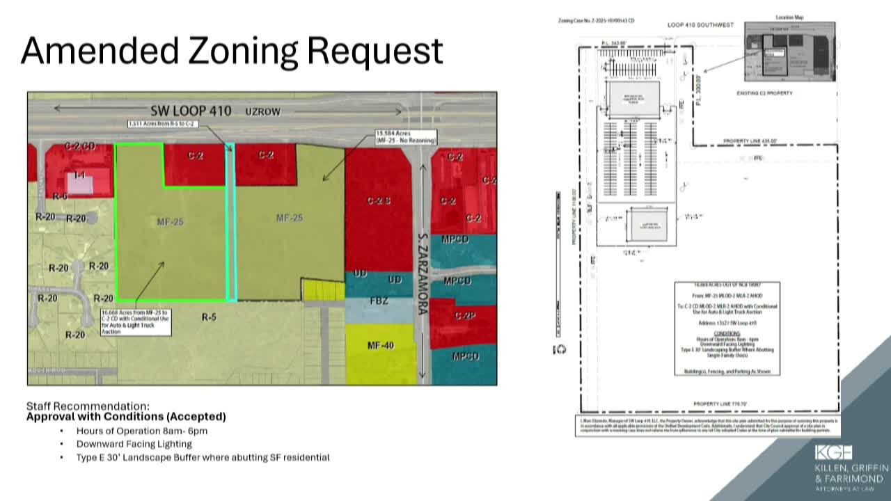 Commissioner Reyes secures approval for rezoning in District 4 with amended conditions