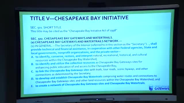 Chesapeake Gateway Initiative Aims to Enhance Community Storytelling and Tourism Experiences