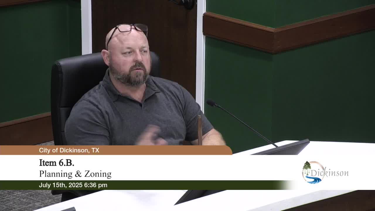 City Council approves Parkview Dickinson preliminary plat for 22.7 acres development