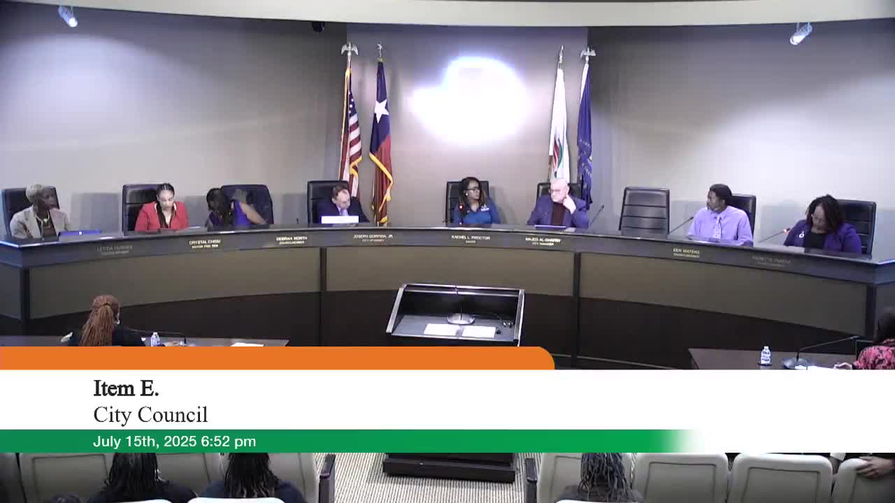 Desoto City Council approves consent agenda while Council member Parker votes no on item G2