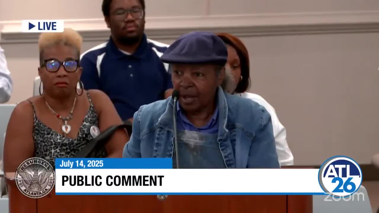 Atlanta residents demand swift action against officer Melvin Potter during city council meeting
