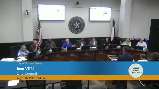 Forney City Council approves $95,500 for capital improvement plans and studies