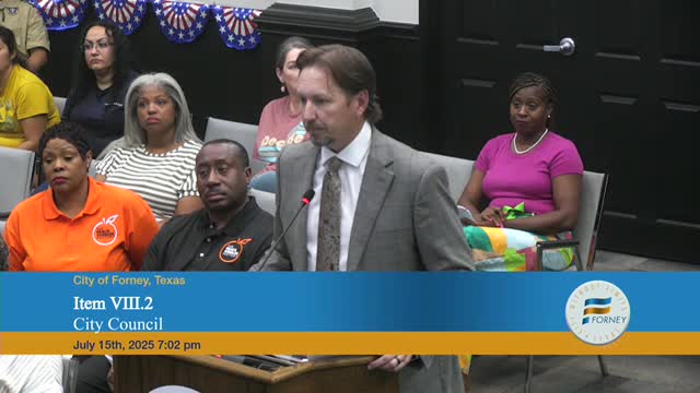 Forney Council discusses commercial electricity rate increase amid residential concerns