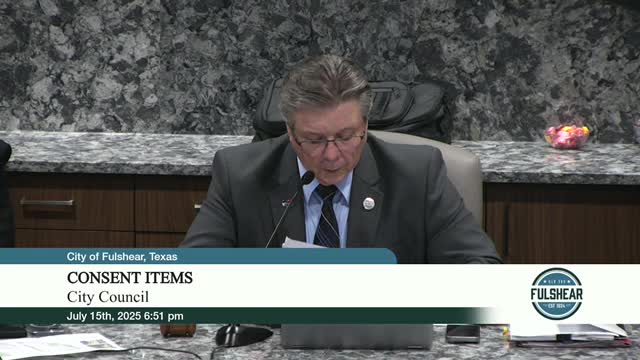 Fulshear City Council Evaluates Lobbyist Impact During 89th Texas Legislative Session