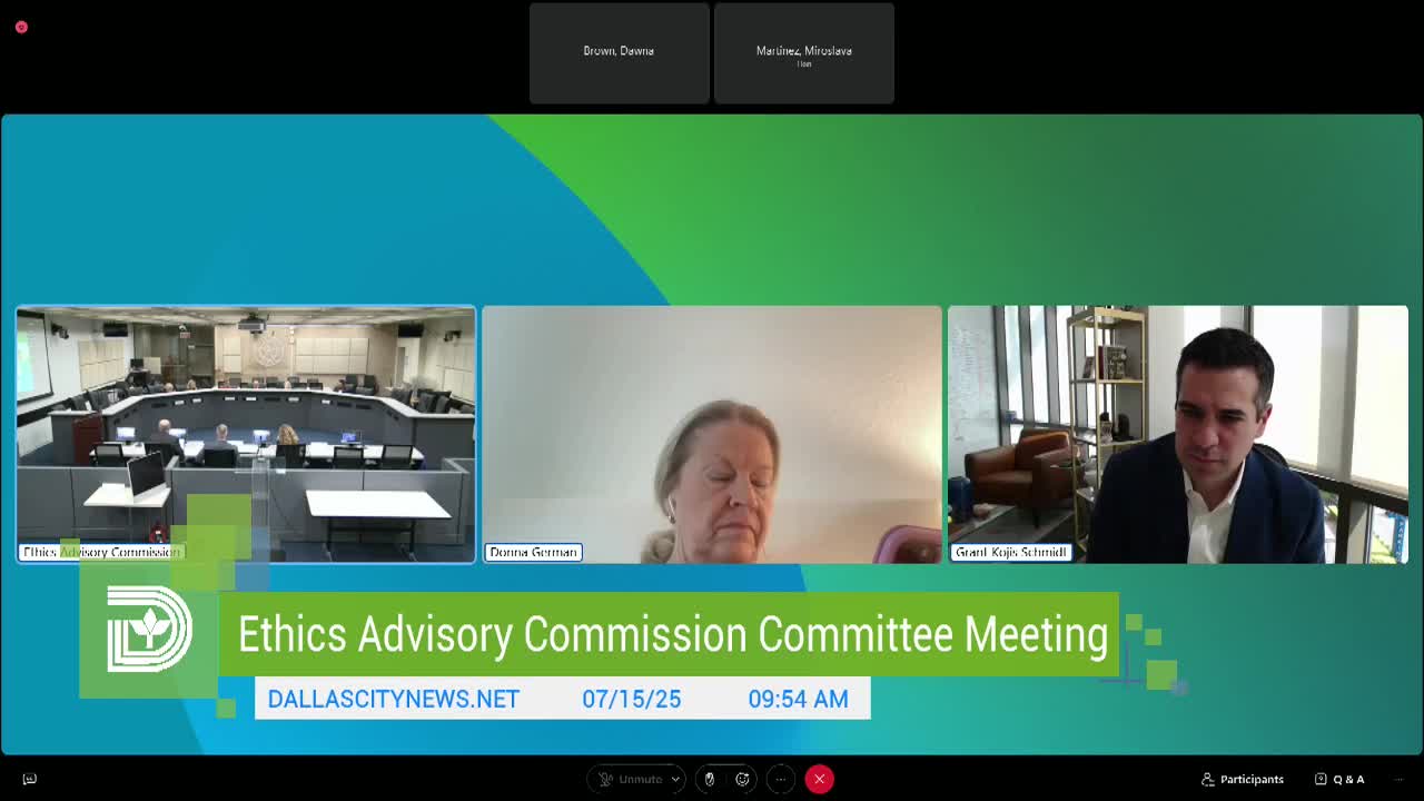 Timothy Manky introduced as new Inspector General at Dallas Ethics Commission meeting