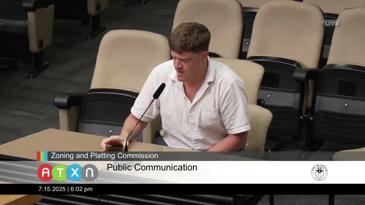 Austin resident highlights noise ordinance loopholes affecting mixed-use developments
