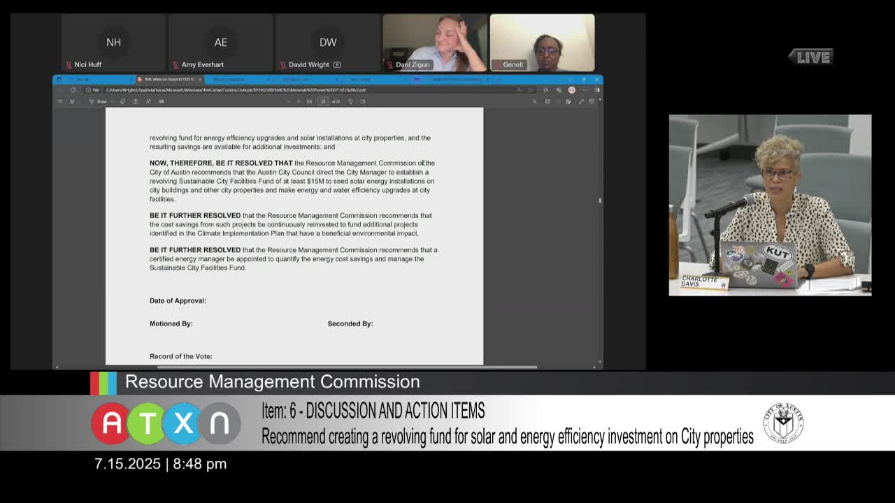 Austin Resource Management Commission Proposes $15M Fund for Solar Installations and Upgrades
