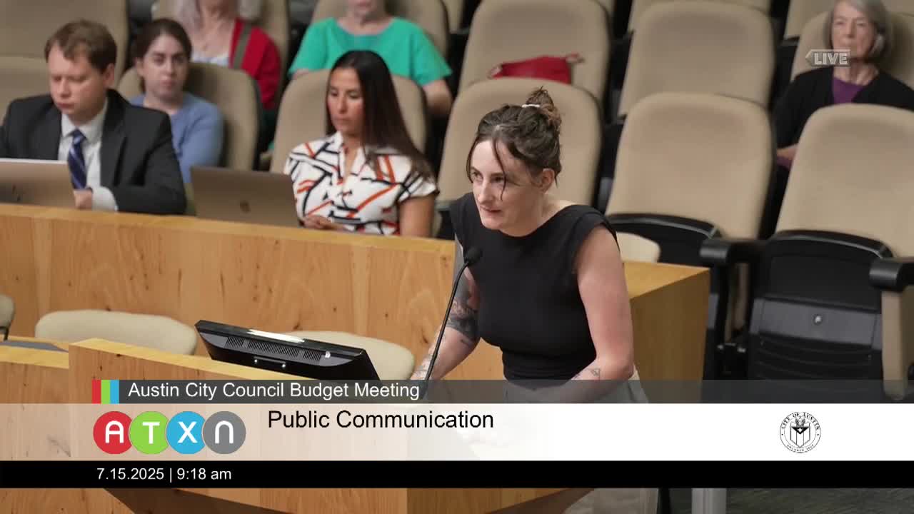 Monica Guzman urges clearer registration guidelines at city council public hearing