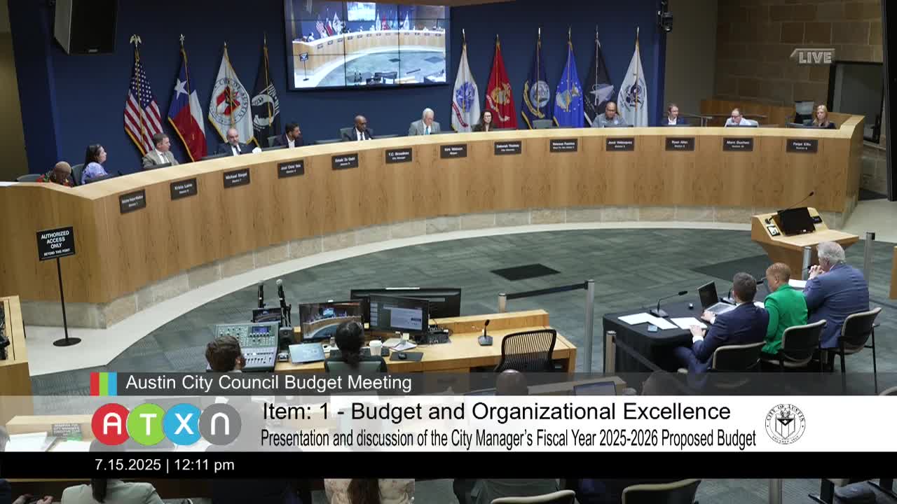 Austin Energy Interim Director Riley discusses budget and transfer increases