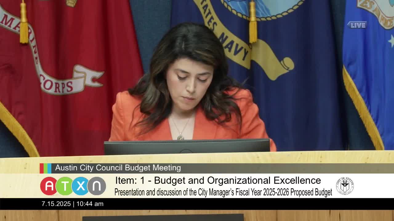 Austin City Council discusses federal funding cuts impact on budget and staffing changes