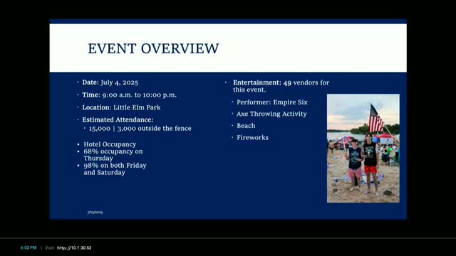 Little Elm reports record attendance and enhanced safety at Fourth of July event