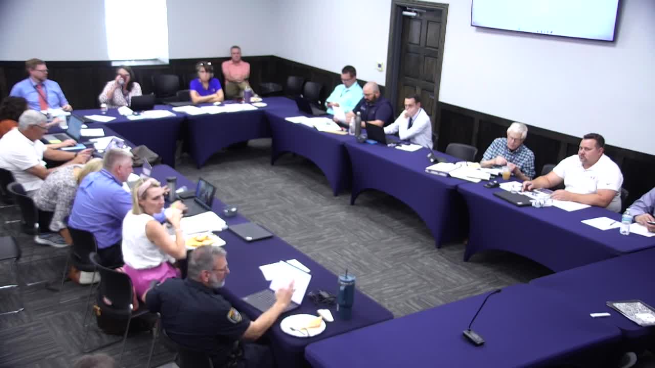 Library Director Wright presents budget details at City Council meeting