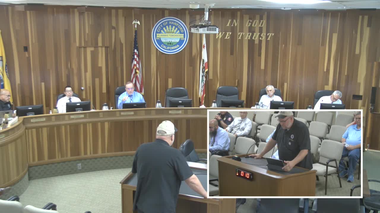 Residents Voice Concerns Over Graffiti Policy at Hanford City Council Meeting