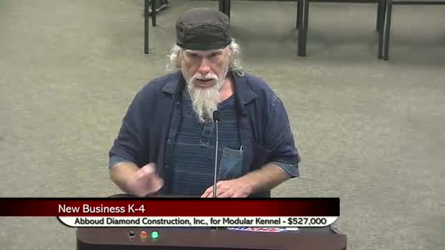 City Council approves $527K contract with Abu Diamond Construction for kennel improvements