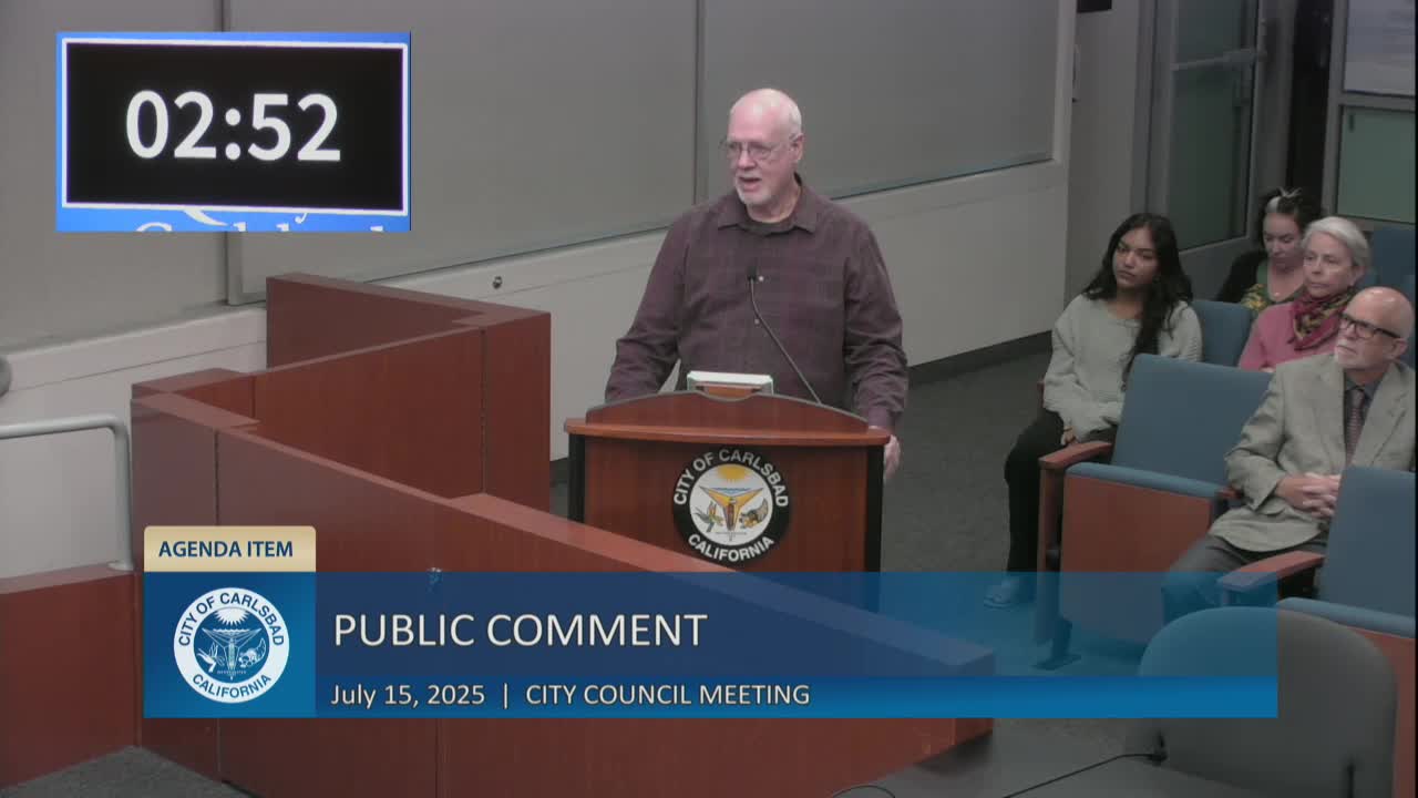 Carlsbad residents urge city council to address public safety and fireworks issues