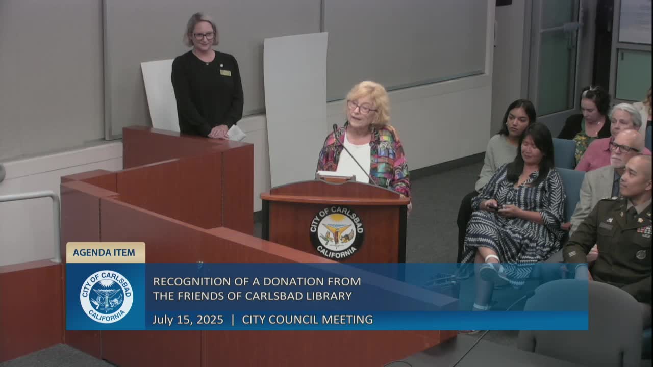 Carlsbad Friends of the Arts Donates $25,000 to Enhance Cultural Programming