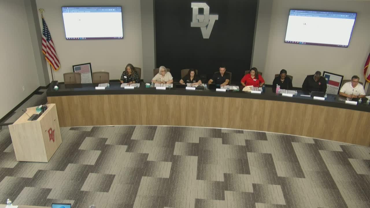 DVISD Board President Wegner Commends High Starting Salaries and Trustee Anniversaries