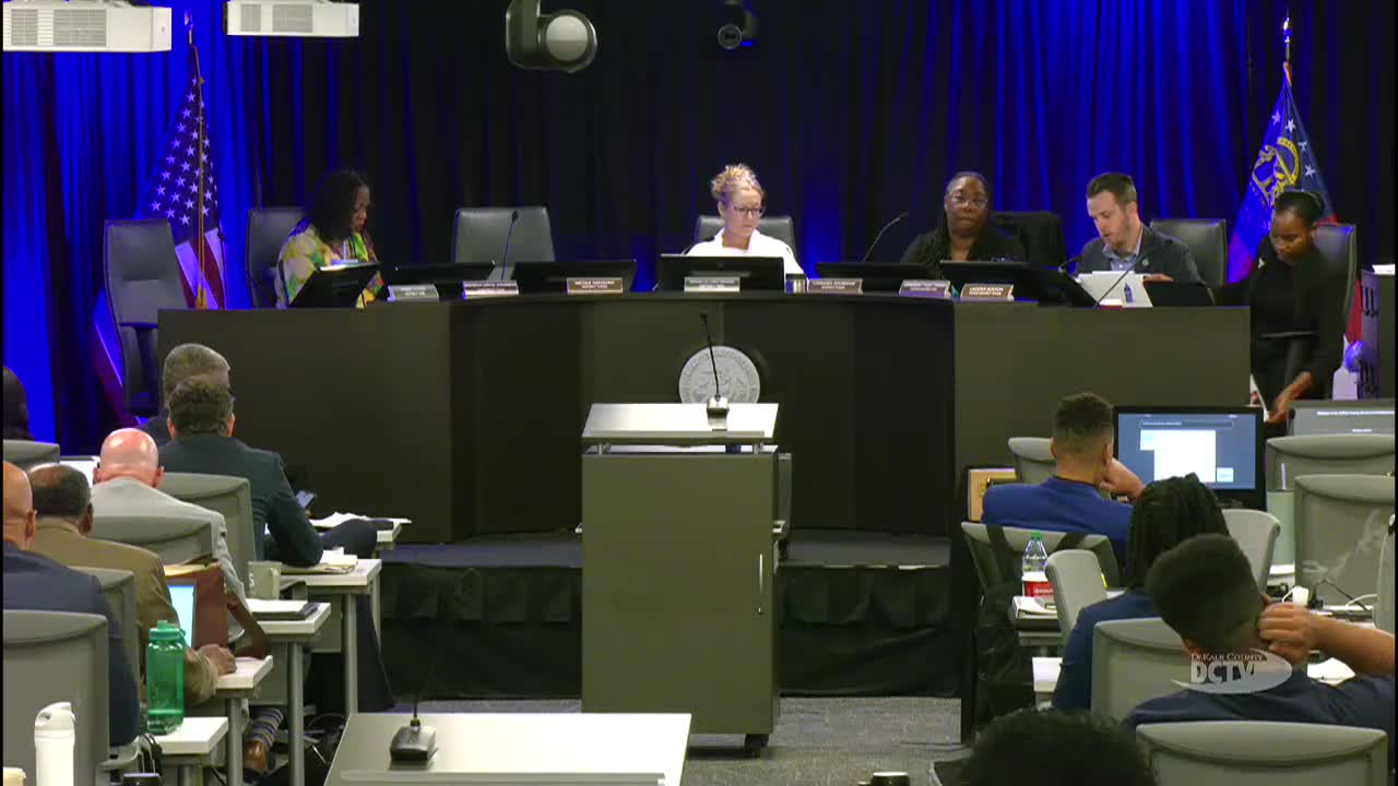 DeKalb County committees approve multiple procurement and infrastructure initiatives