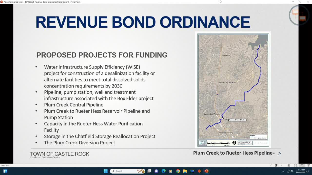 Castle Rock Water Plans Major Projects Including Desalination and Pipeline Expansions