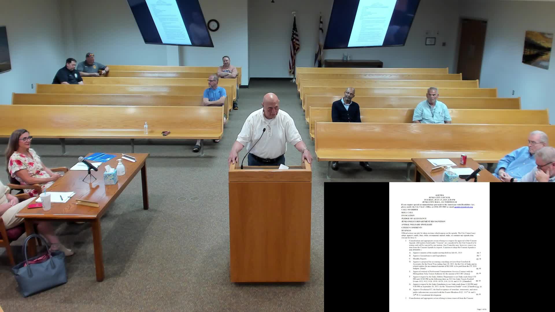 City Considers Pavilion for Senior Center and Drone Show Proposal for Fireworks