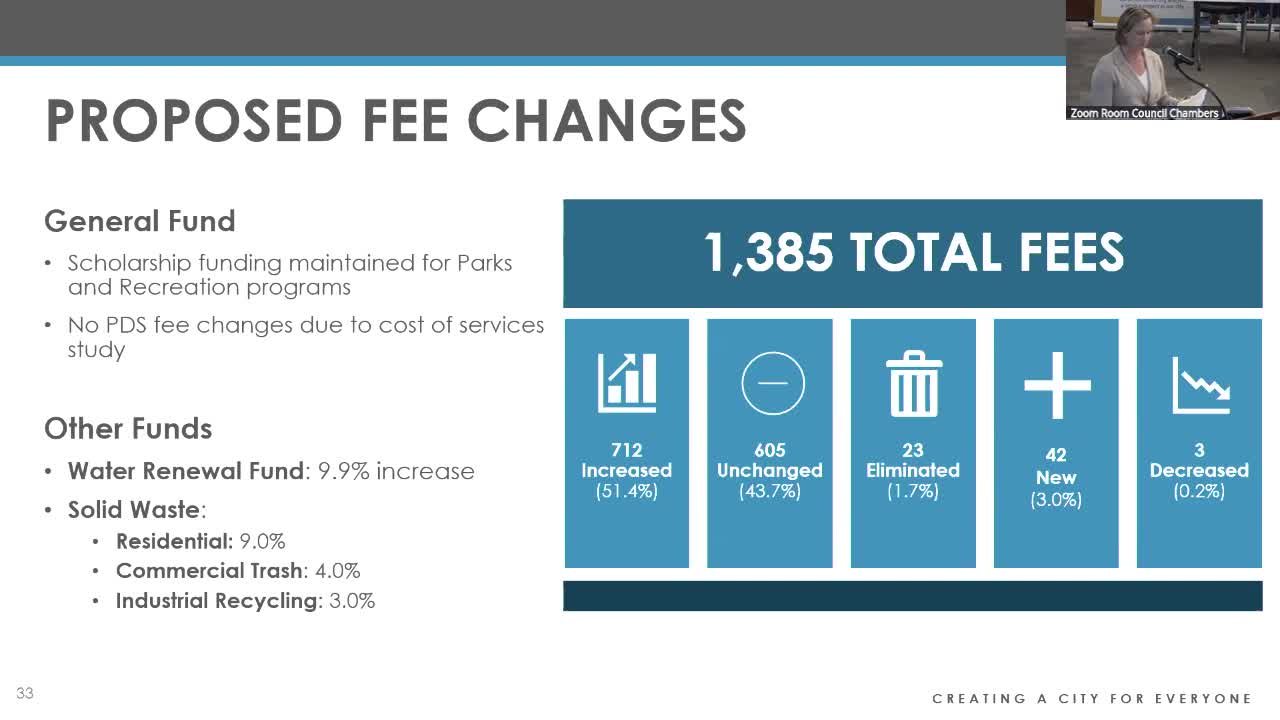 Boise City Council Discusses Budget Adjustments and Public Proposal Feedback