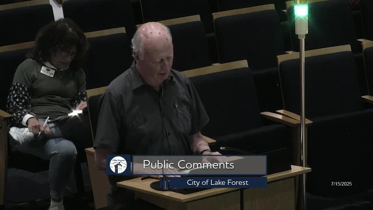 Lake Forest Council Debates Community Gift Card Program Access and Funding Phase