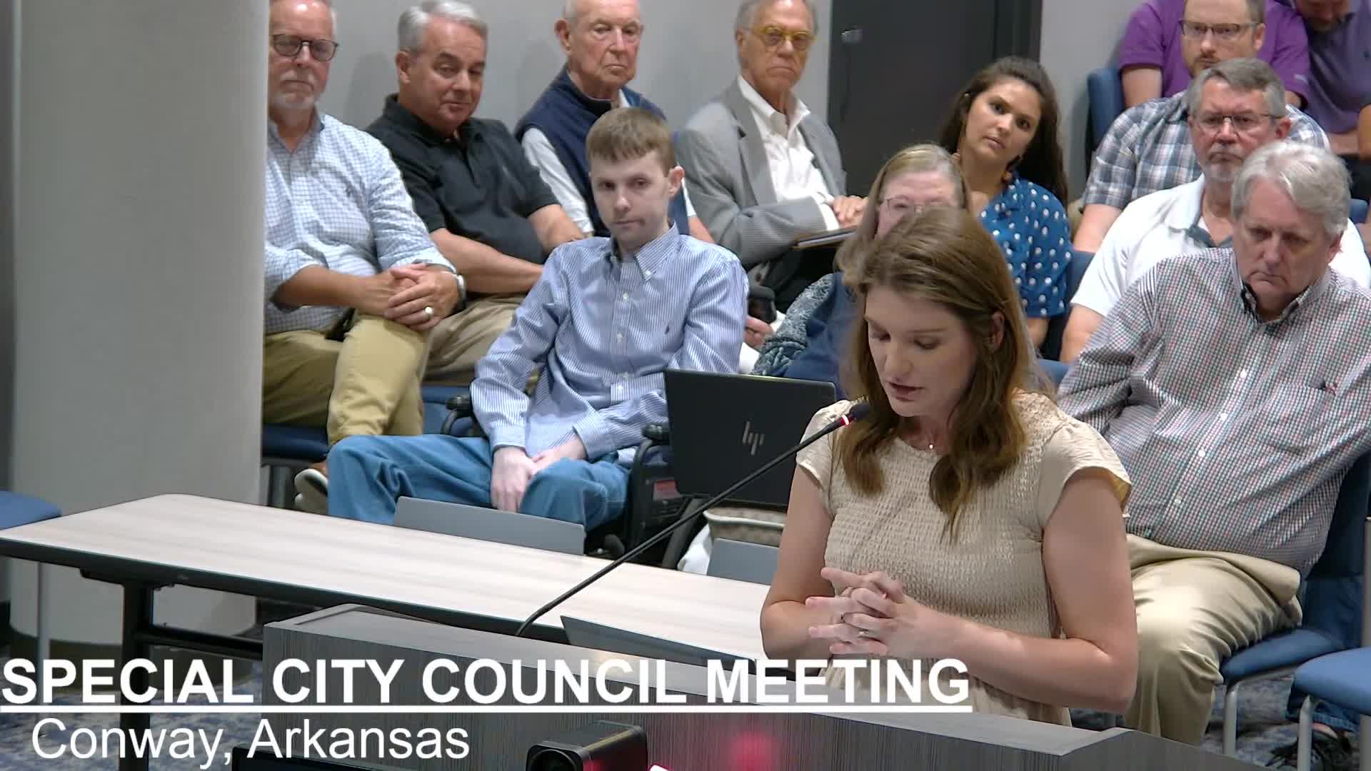 Conway Council Members Urged to Let Residents Vote on Sales Tax Increase