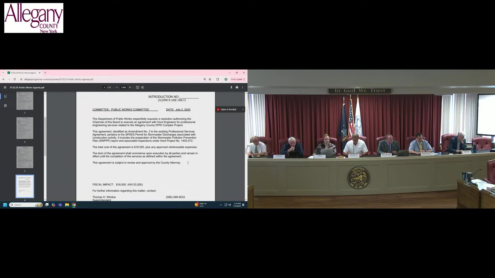 County approves conveyance of 0.6-acre right-of-way in Belfast to private buyer