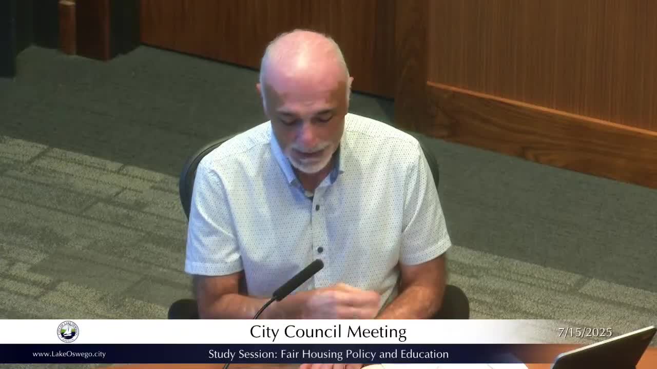 Lake Oswego Council Addresses Historical Narrative and Policy Changes for Community Growth