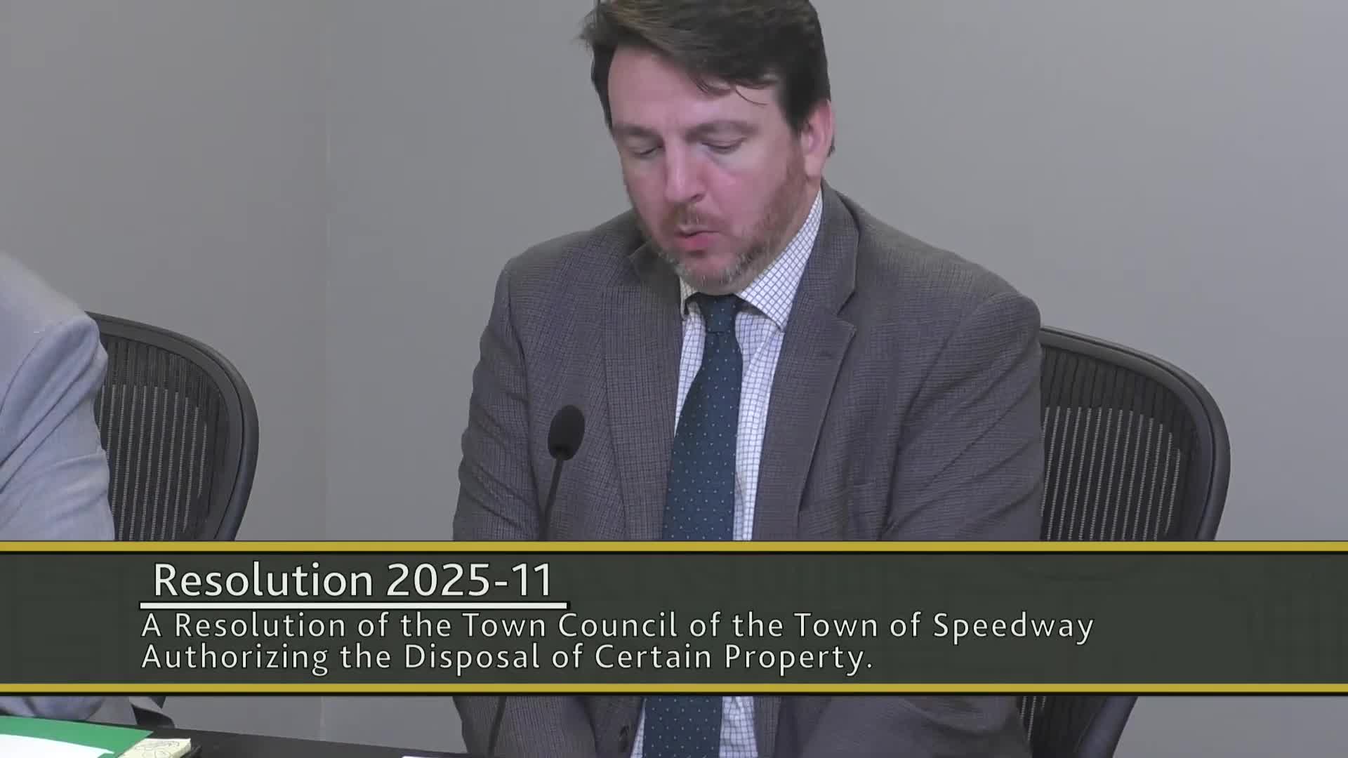 Speedway Council Approves Fire Engine Auction and Summer Event Activities