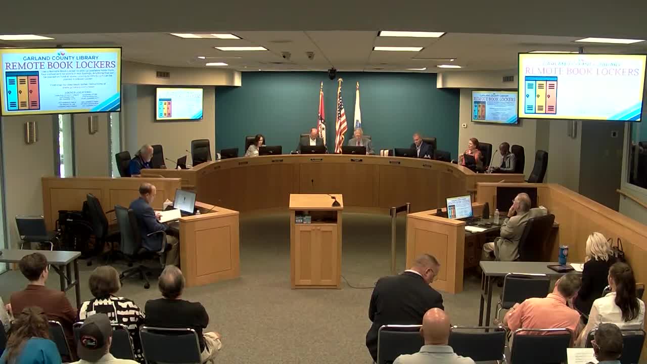 Hot Springs City Board Welcomes New Employees and Promotes Urban Forestry Operator