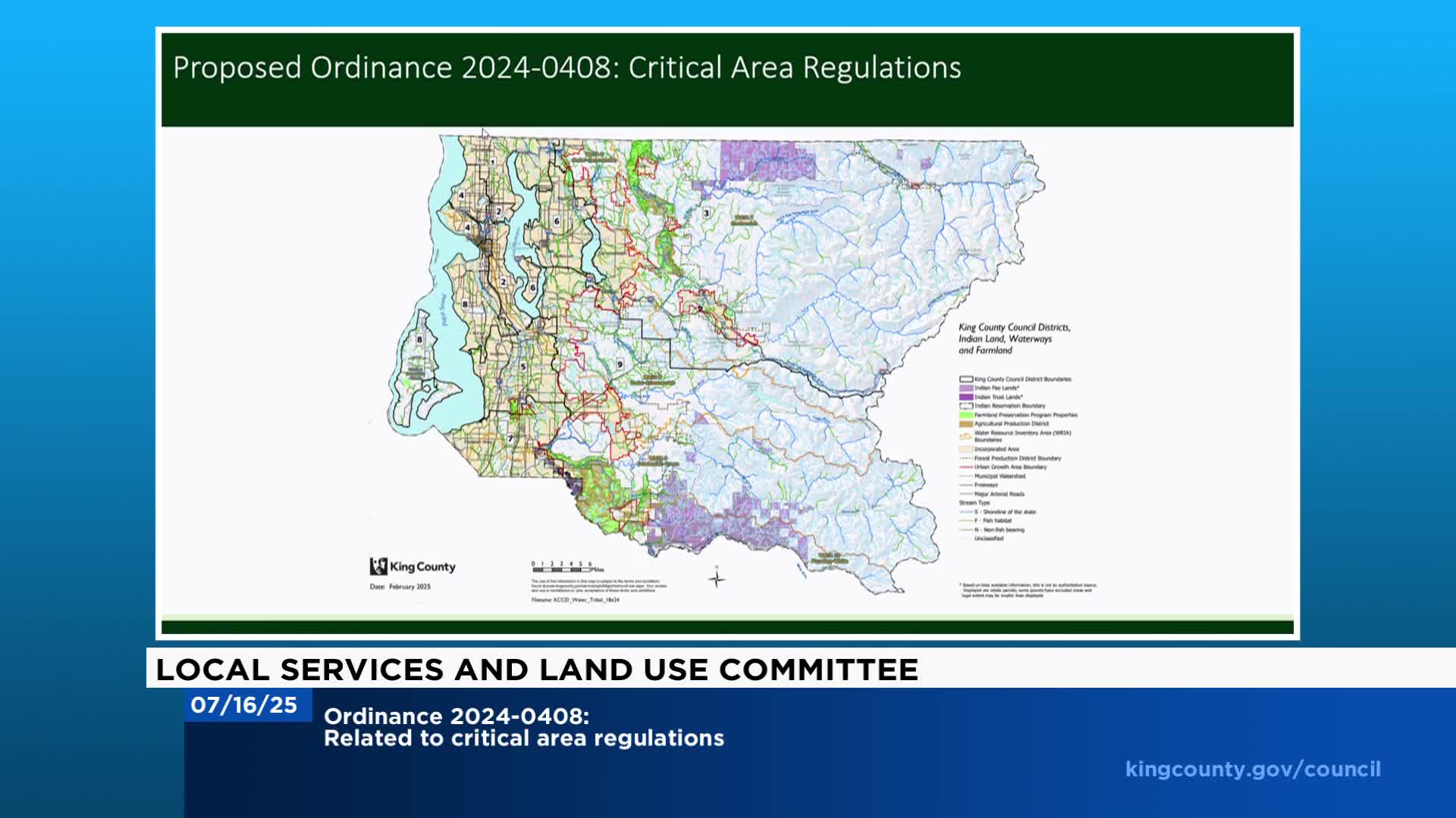 King County Council Advances Striking Amendment for Critical Areas Regulations