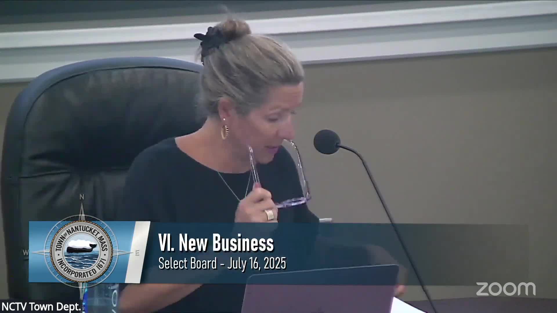 Select Board Approves Nantucket Hospital Noise Waiver and 9 Goldfinch Drive Purchase
