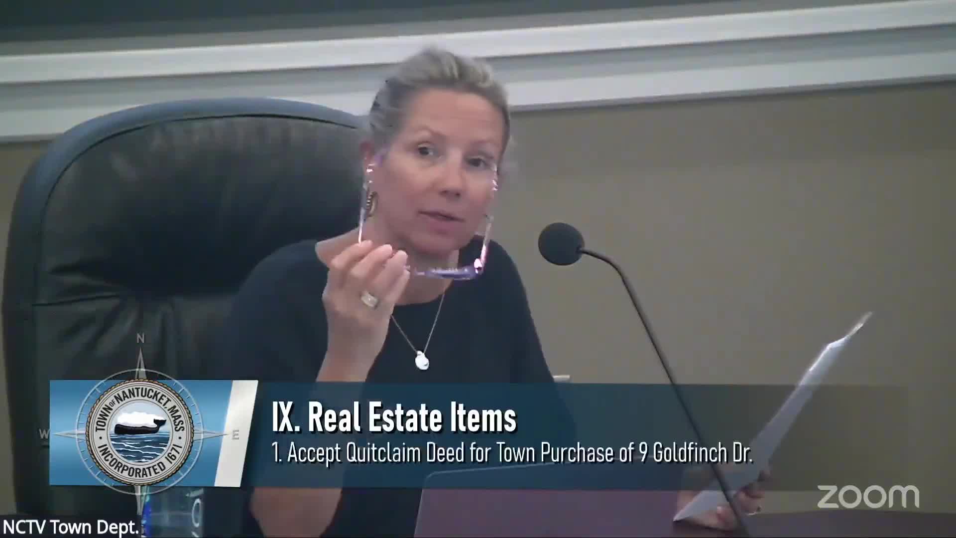 Select Board accepts deed for 9 Goldfinch, citing municipal housing need