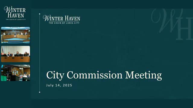 Winter Haven City Council Opens Meeting with Invocation and Proclamations