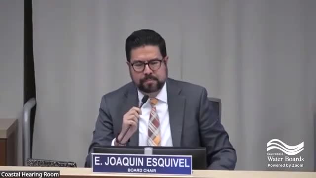 Joaquin Esquivel leads State Water Resources Control Board initiatives