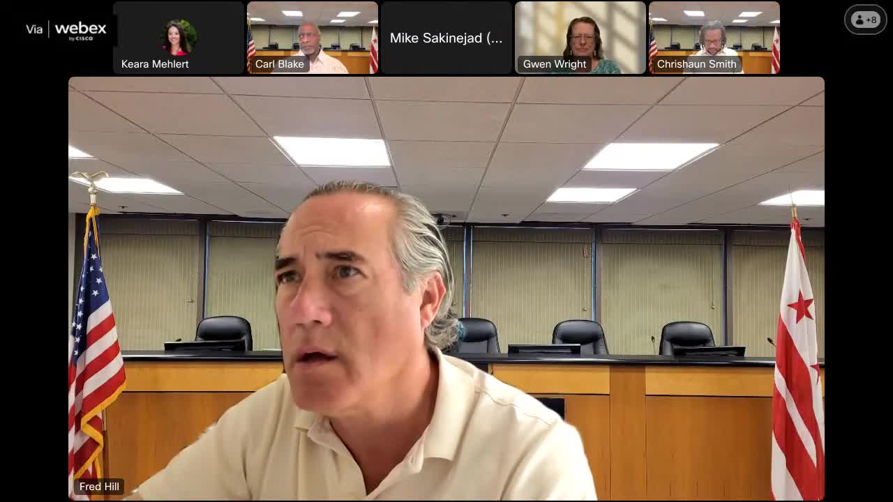 Architect Scott Willett presents shadow study for Sadee Nam's special exception application