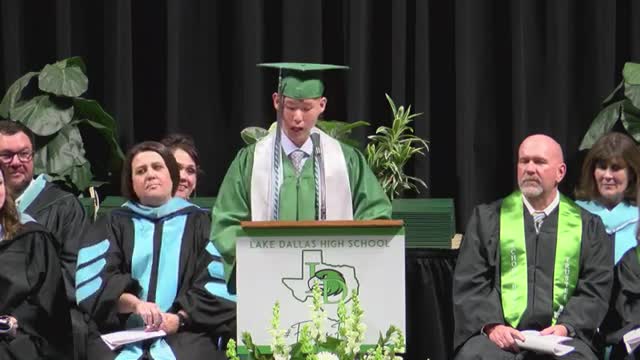Valedictorian Amelia Villanaga Celebrates Class of 2025 at Lake Dallas Graduation