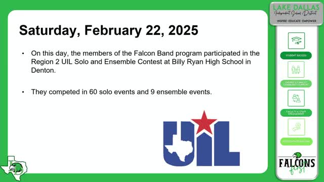 Lake Dallas High School Students Qualify for UIL Texas State Solo and Ensemble Contest