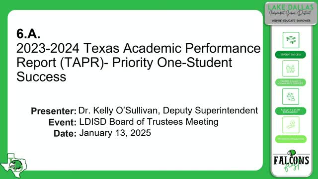 Lake Dallas Schools Report Steady Academic Performance Amid Statewide Testing Declines